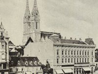 Trg bana Jelačića oko 1900.-1905. godine